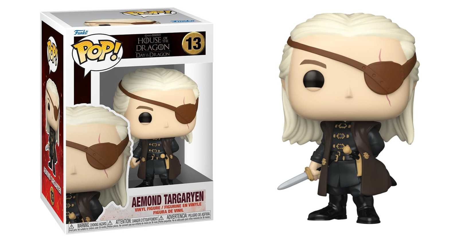 Aemond Targaryen packaged and unpackaged