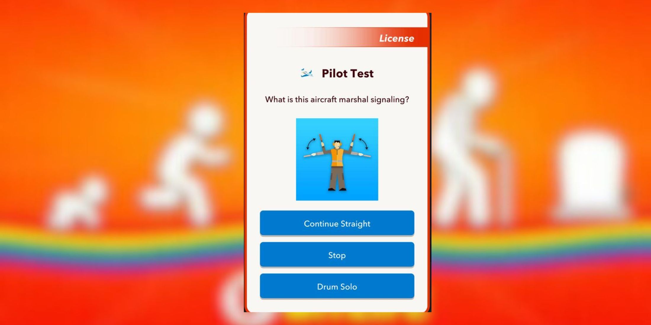 aircraft marshal signals pilot test bitlife