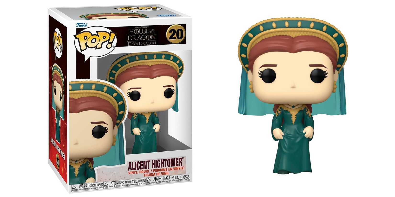 Alicent Hightower packaged and unpackaged