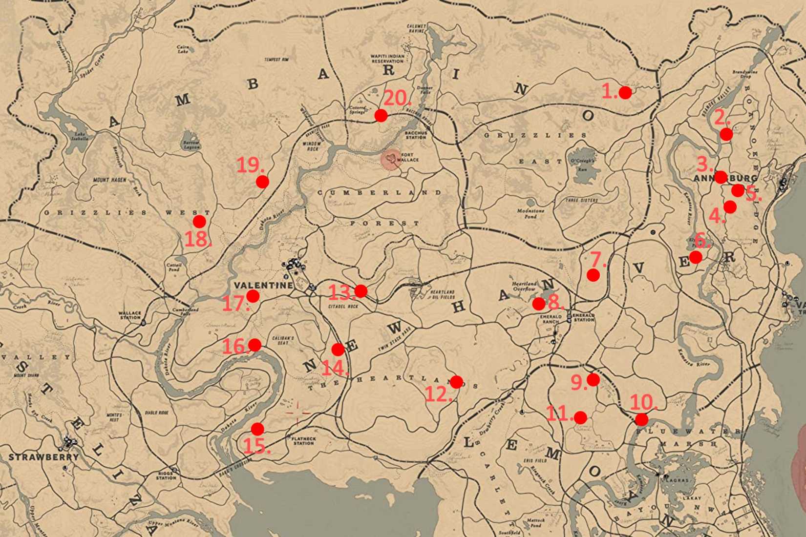 RDR2: All Dreamcatcher Locations