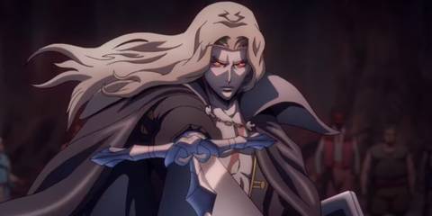 Alucard in the Castlevania anime 4