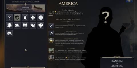 America Civilization in Civ 7
