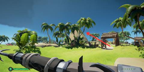 Anniversary cake location at Lone Cove in Sea of Thieves