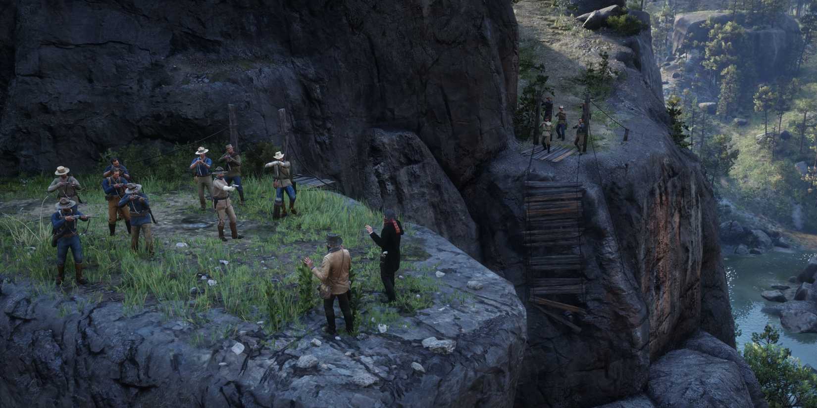 arthur and dutch evade the us army