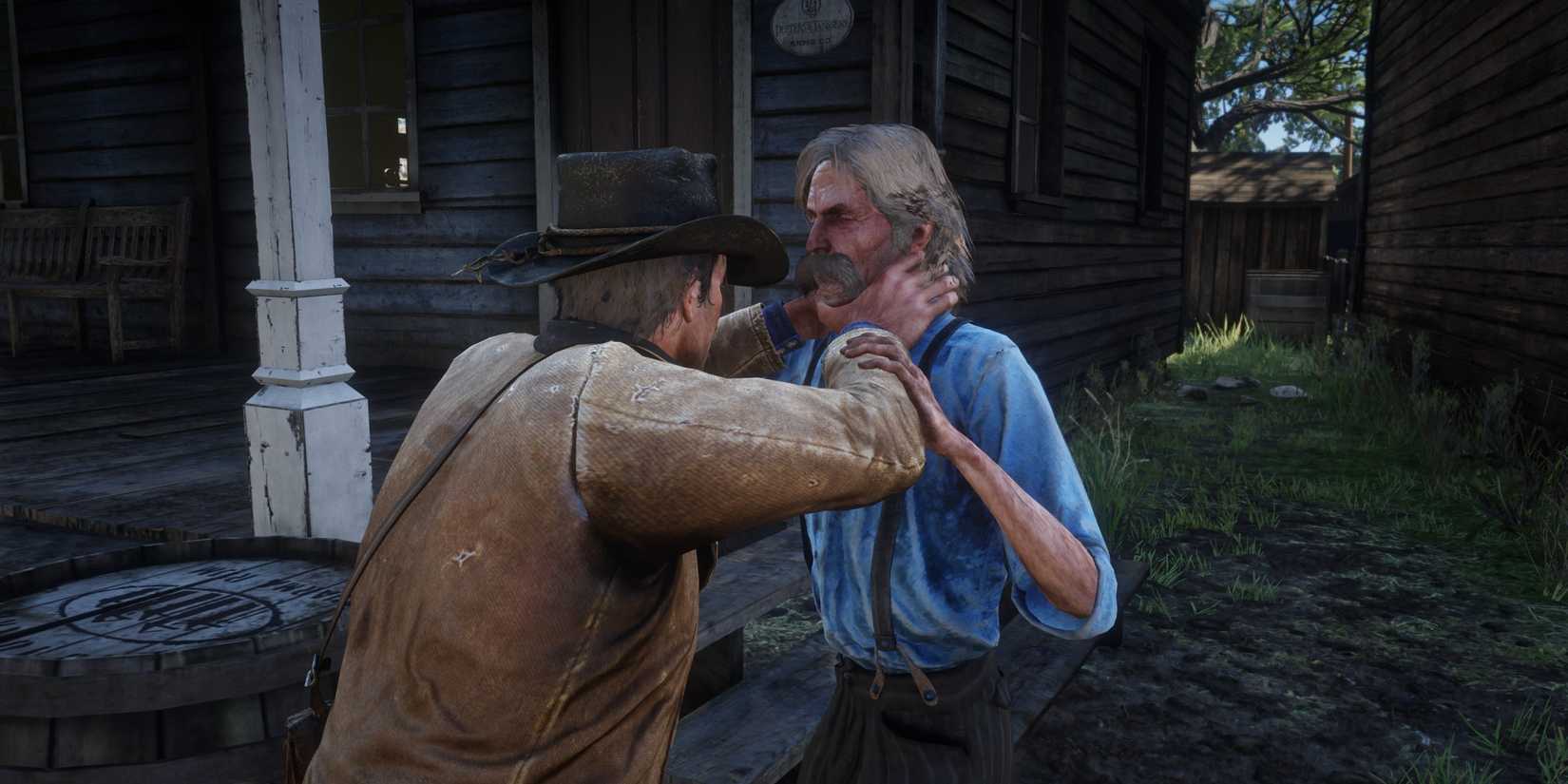 arthur chokes a civilian