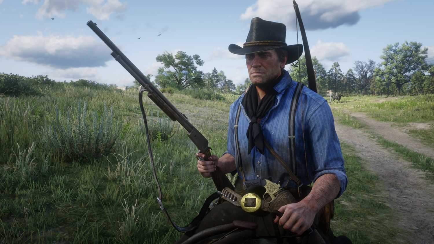 Arthur Varmint Tüfeği Anı Arthur, varmint tüfeği ile hazır pozisyonda