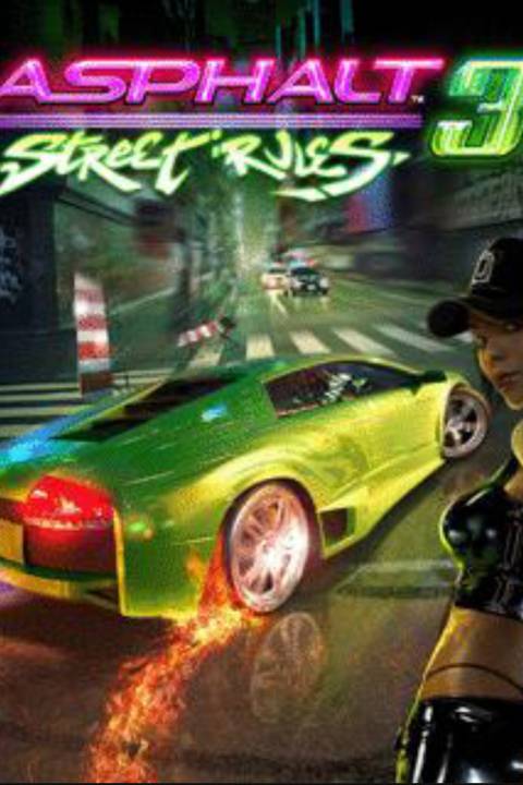 Asphalt 3 Street Rules video game cover art tag