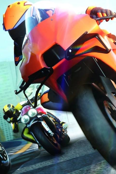 Asphalt Moto Blitz DX video game cover art tag