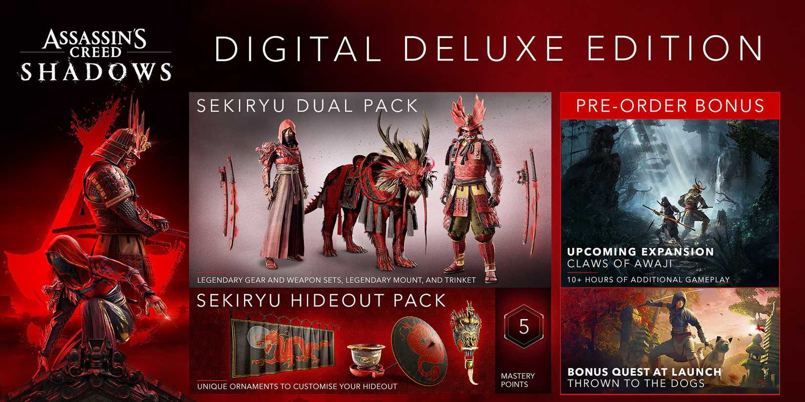 assassin creed shadows deluxe edition