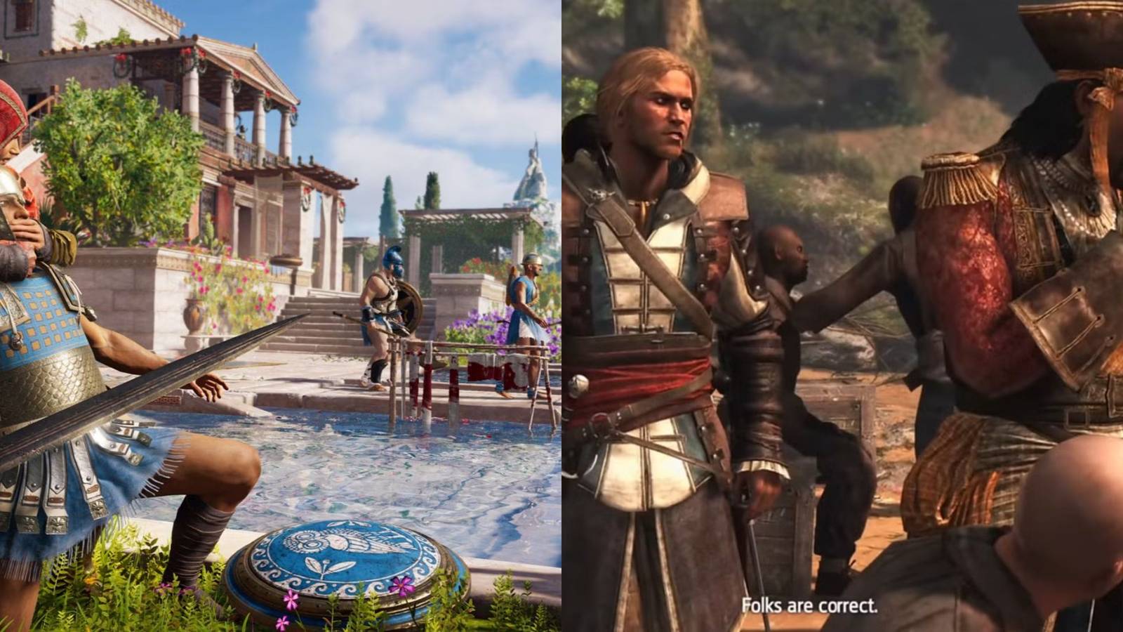 Assassin’s Creed 4 Black Flag and Assassin’s Creed Odyssey