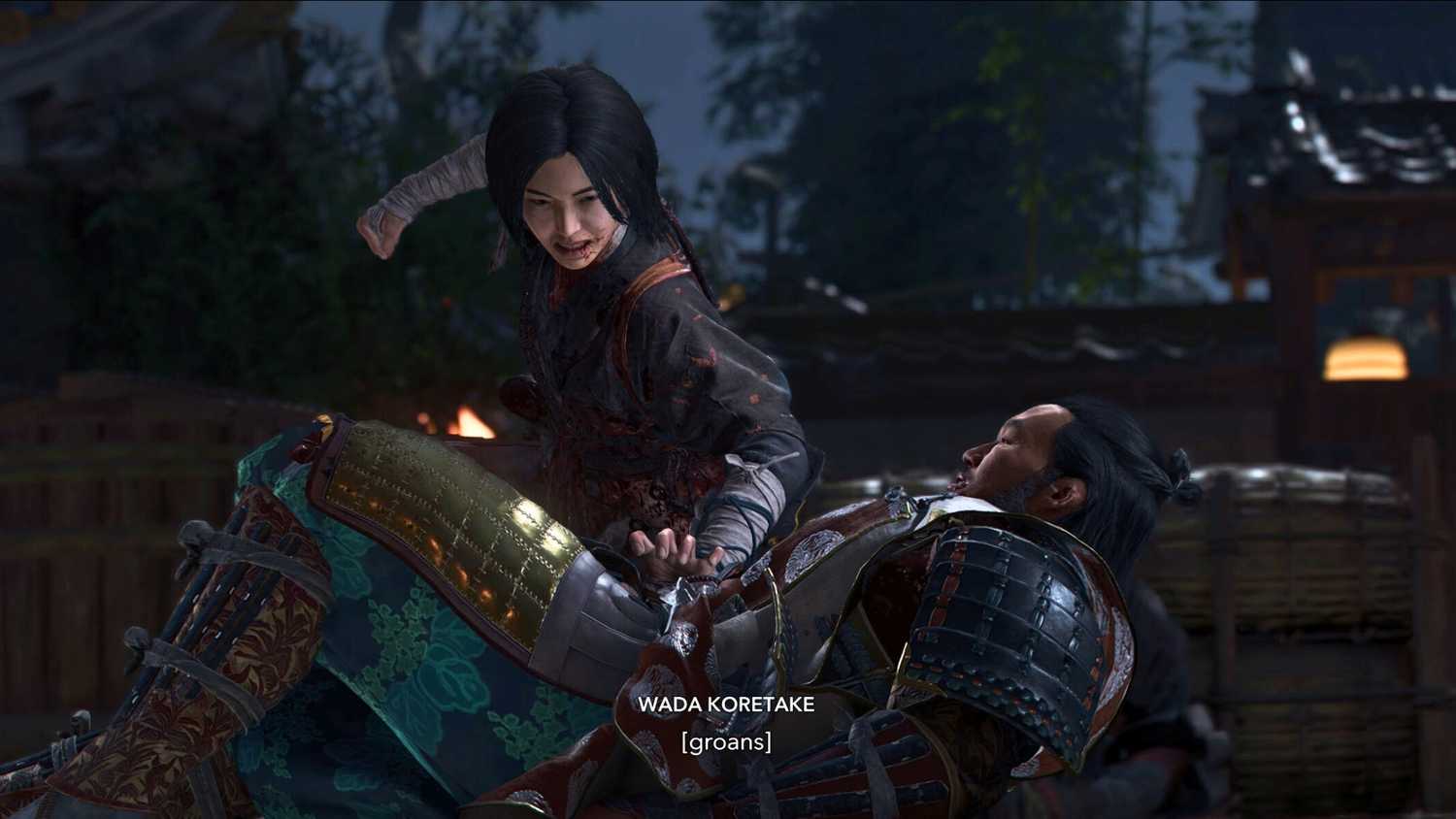 O que acontece se você deixar Mitsumune matar os soldados?