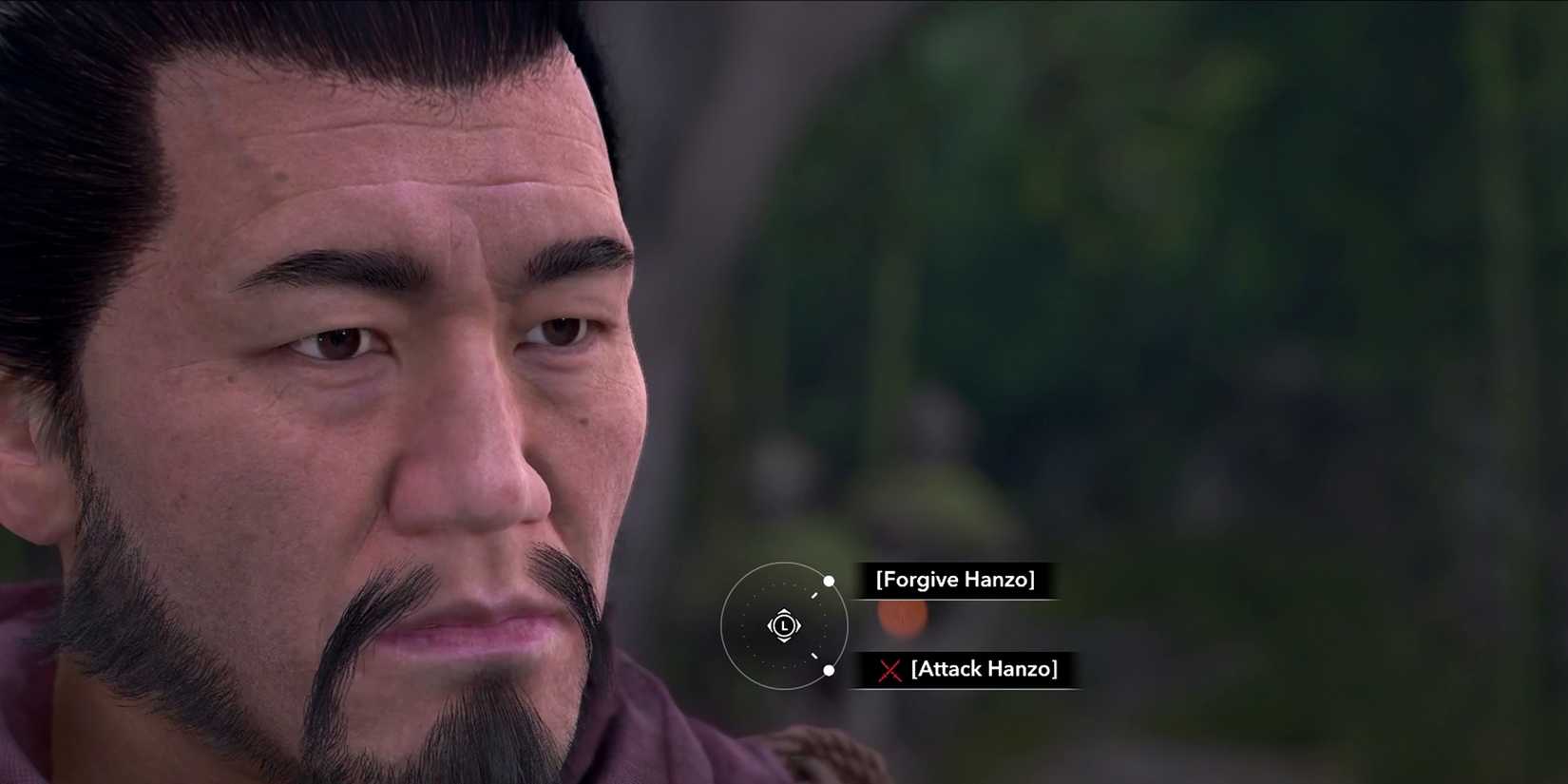 O que acontece se você perdoar Hanzo?
