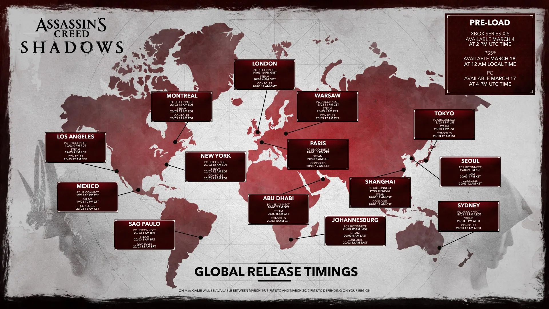 assassins-creed-shadows-release-times