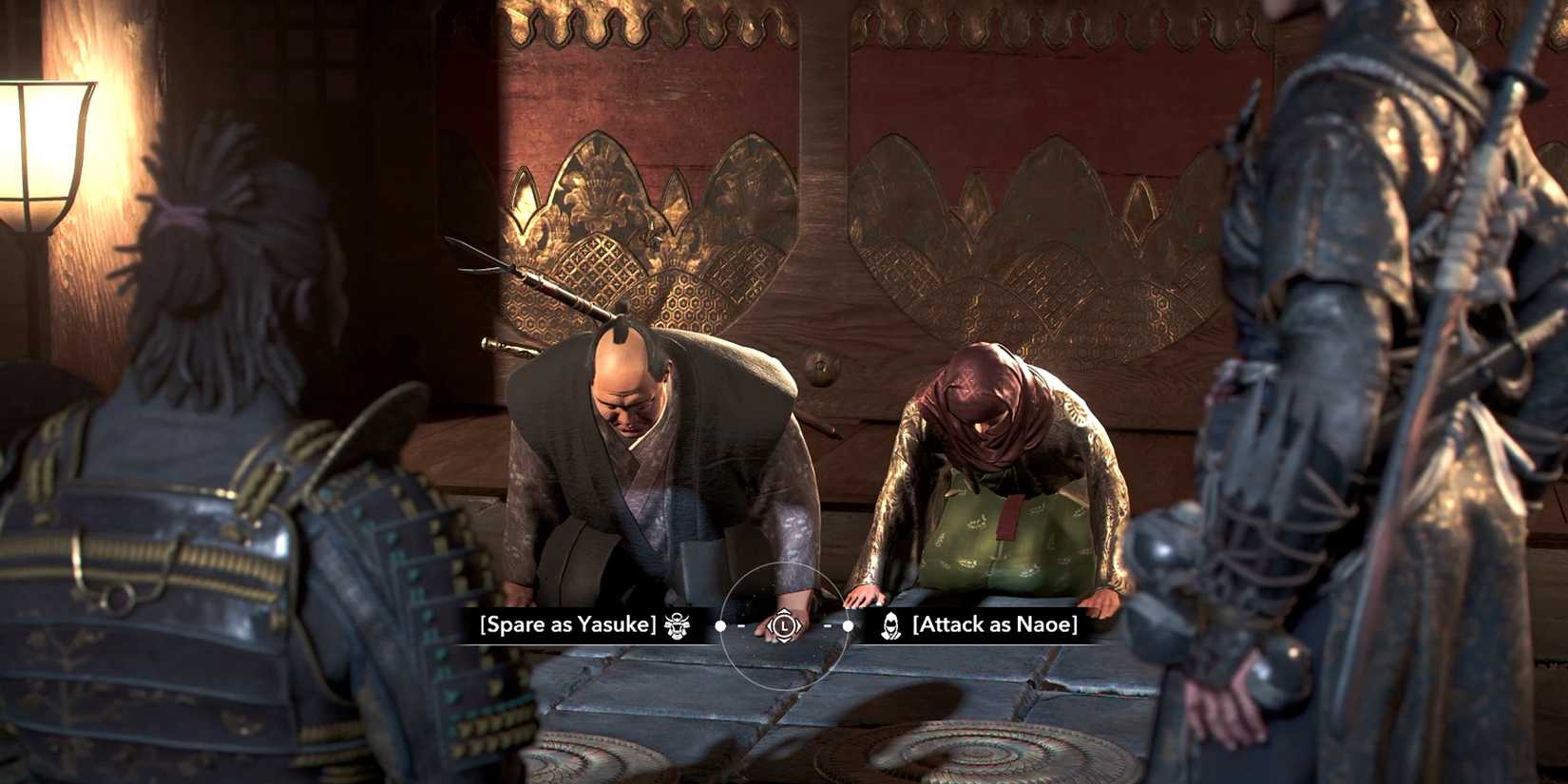 O que acontece se você poupar Lady Oichi como Yasuke?