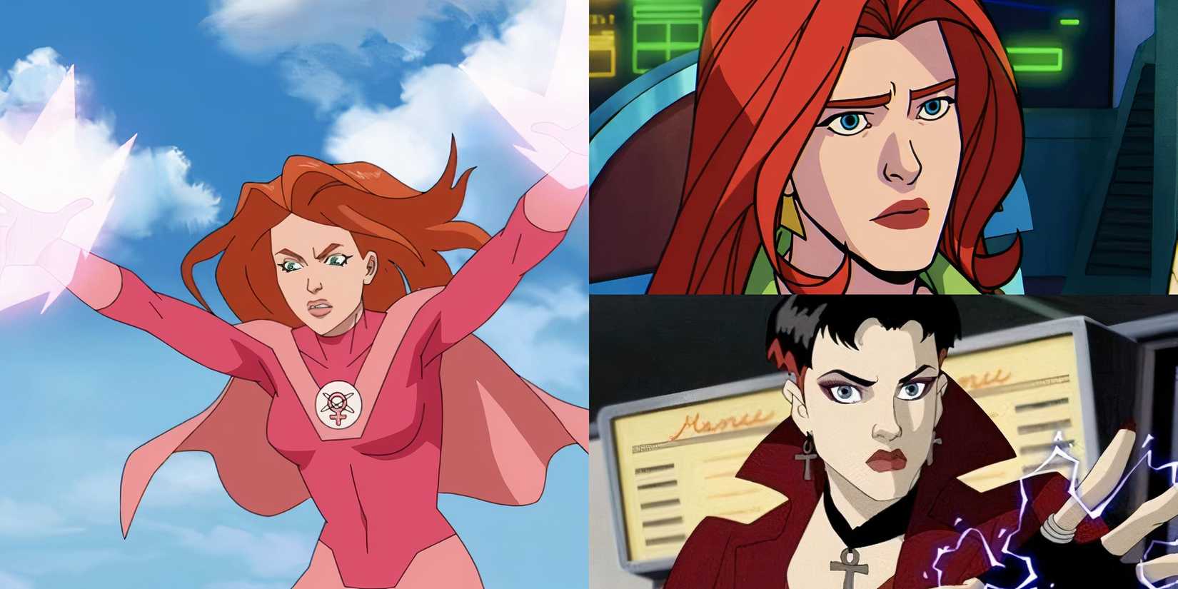 Atom Eve Jean Grey Scarlet Witch