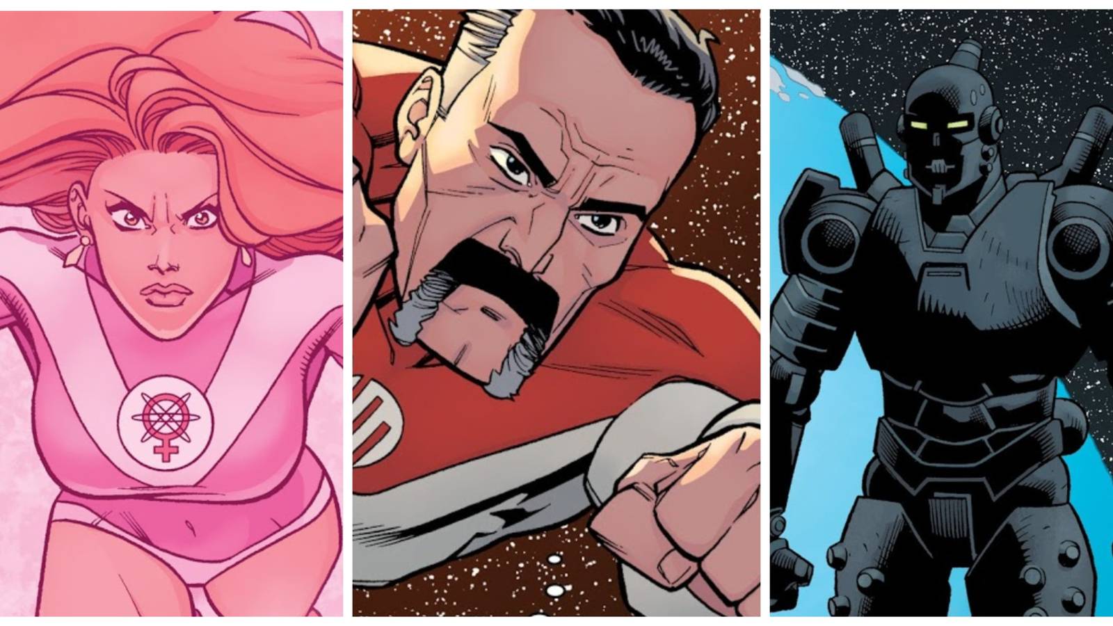 atom eve, omni-man, robot