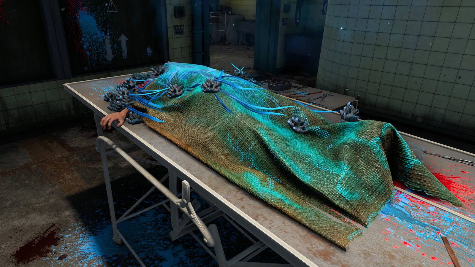 atomfall infected corpse in medical auditorium