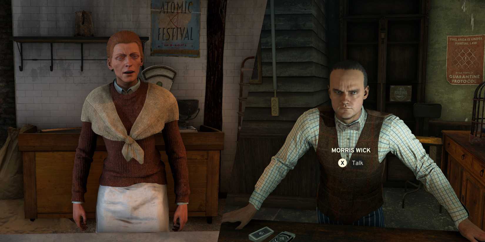 Atomfall Where To Go First Baker Iris Village Shop Morris