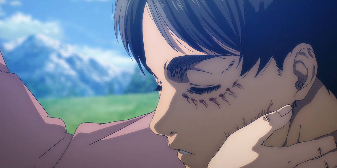 Último momento de Eren Yeager en Ataque a los Titanes