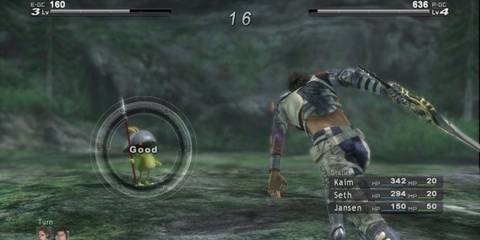 Attacking an enemy in Lost Odyssey