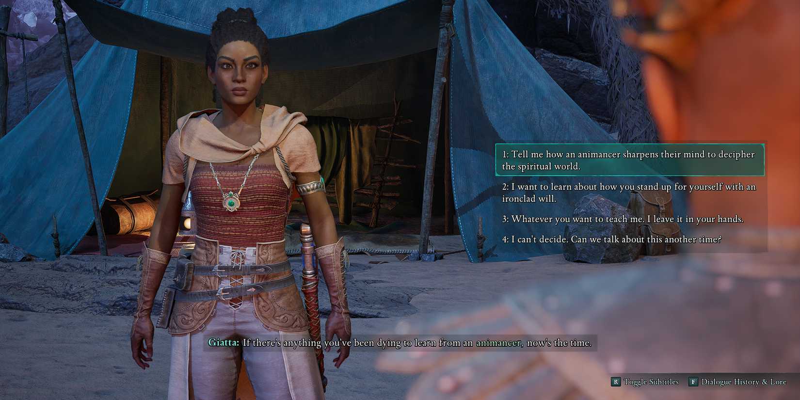 Avowed - Giatta Training Dialogues