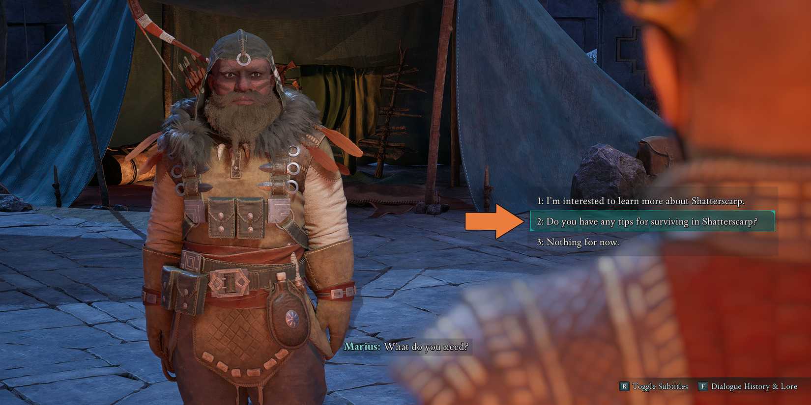 Avowed - Marius Training Dialogue