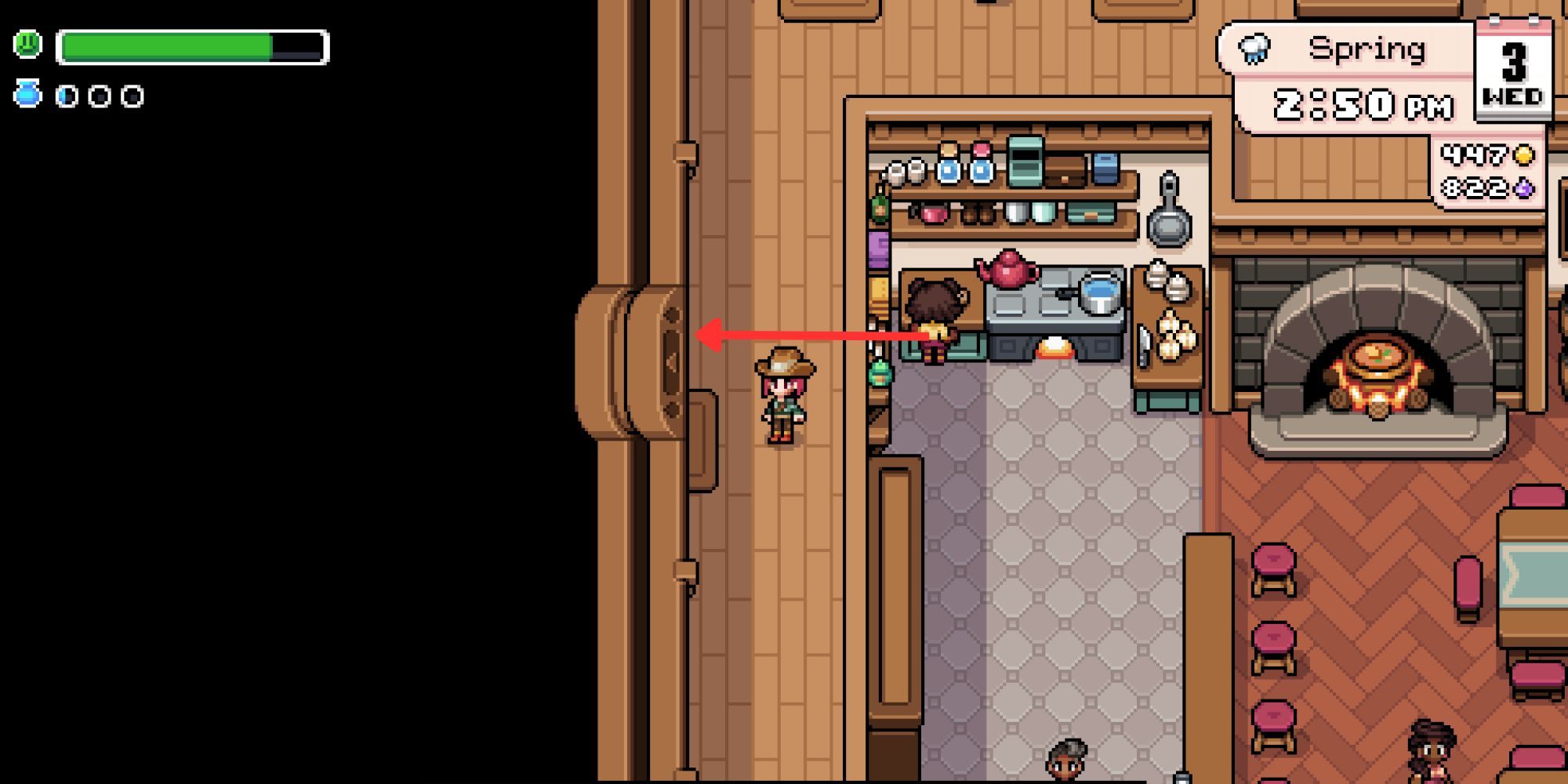 Balor's room location in Fields of Mistria