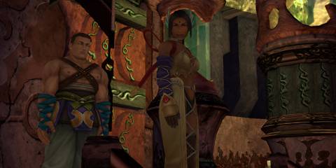 Barthello and Dona in Final Fantasy 10