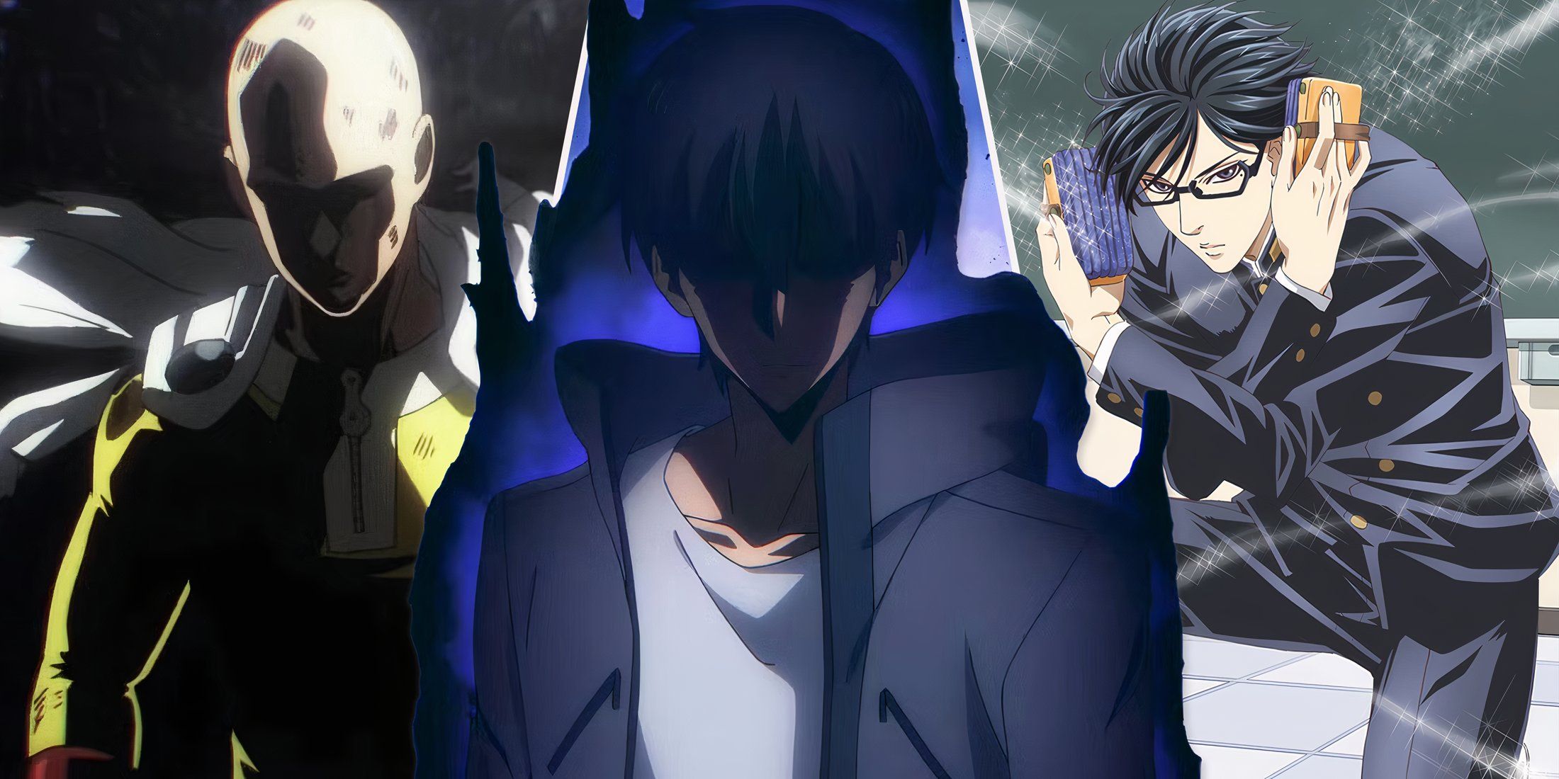 best anime with overpowered protagonists solo leveling one punch man