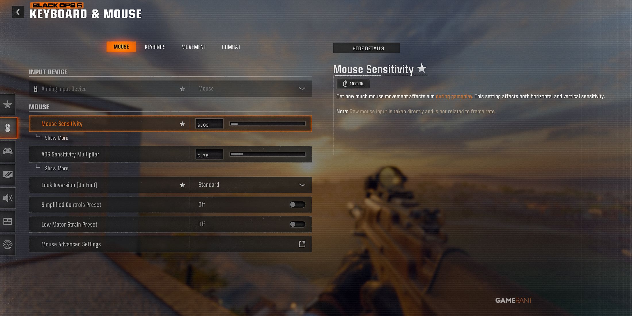 Best Mouse Settings In Black Ops 6