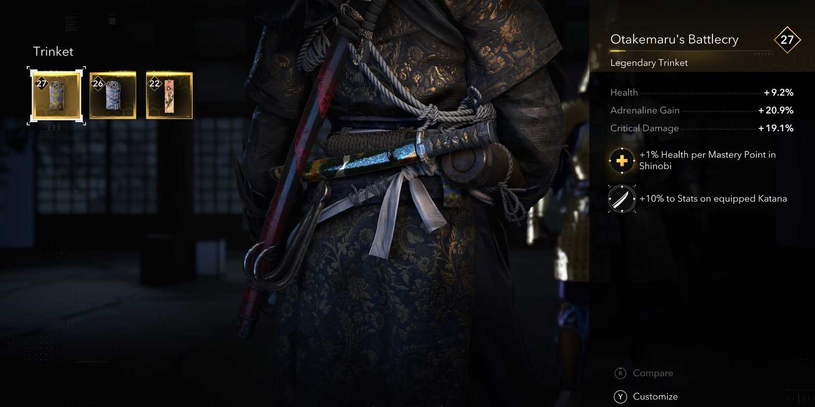 Best Trinket For Naoe Build in Assassin's Creed Shadows