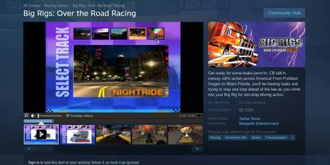 The Steam page for Big Rigs: Over the Road Racing