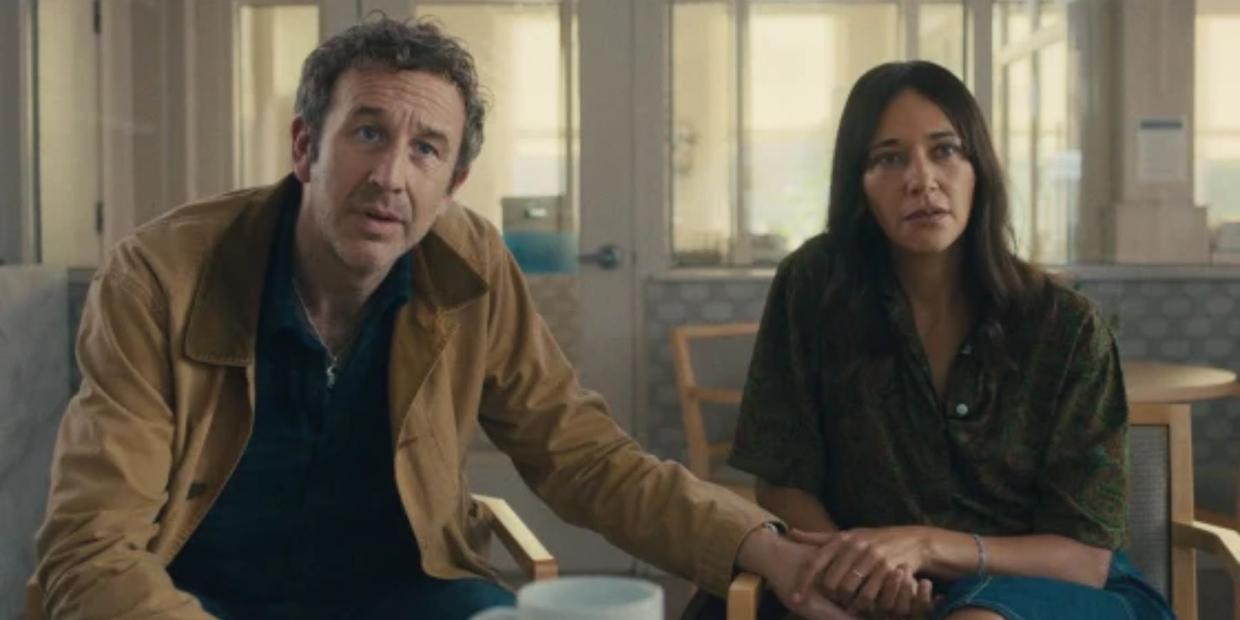 Chris O'Dowd and Rashida Jones in Black Mirror season 7