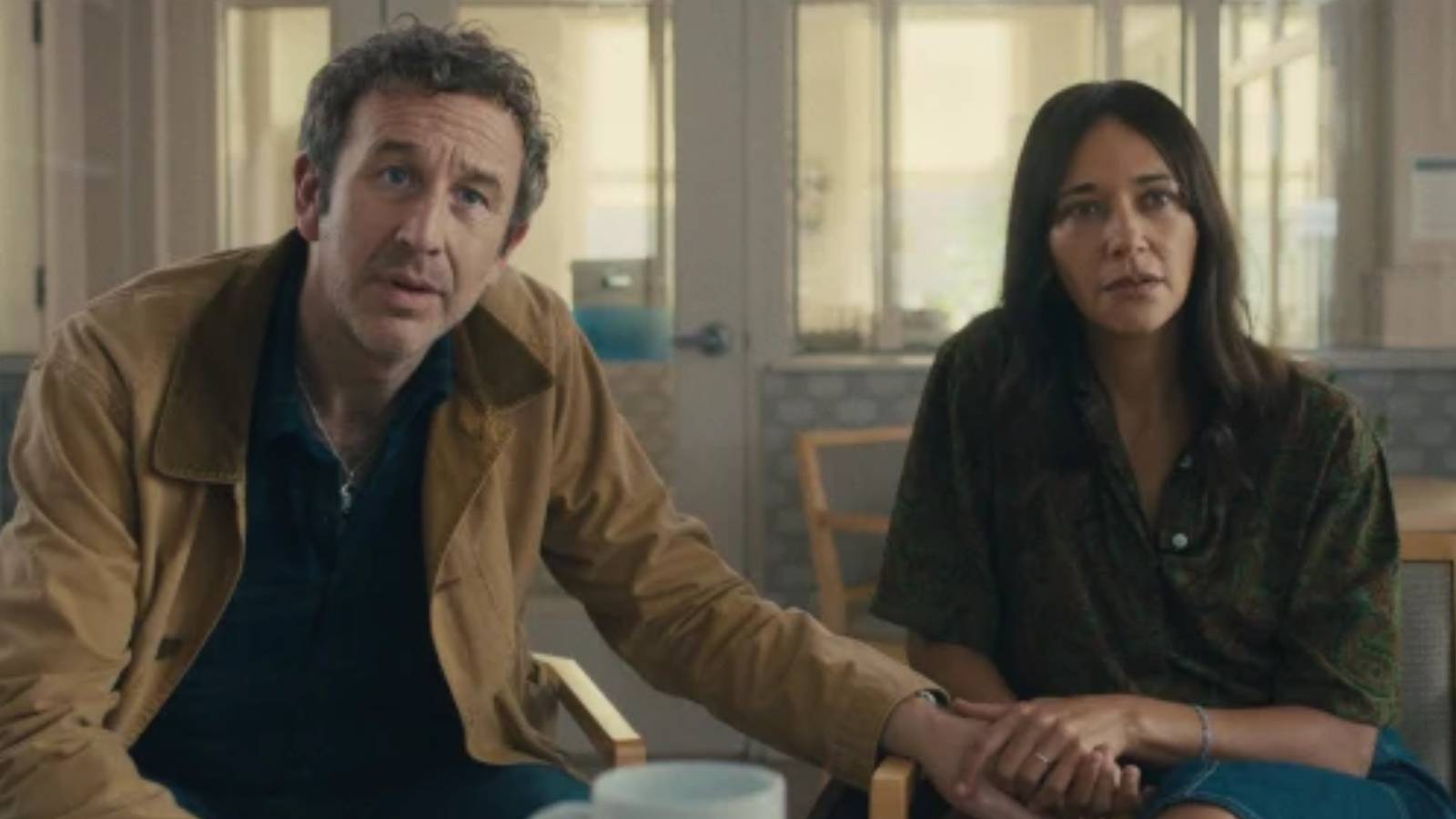 Chris O'Dowd and Rashida Jones in Black Mirror season 7