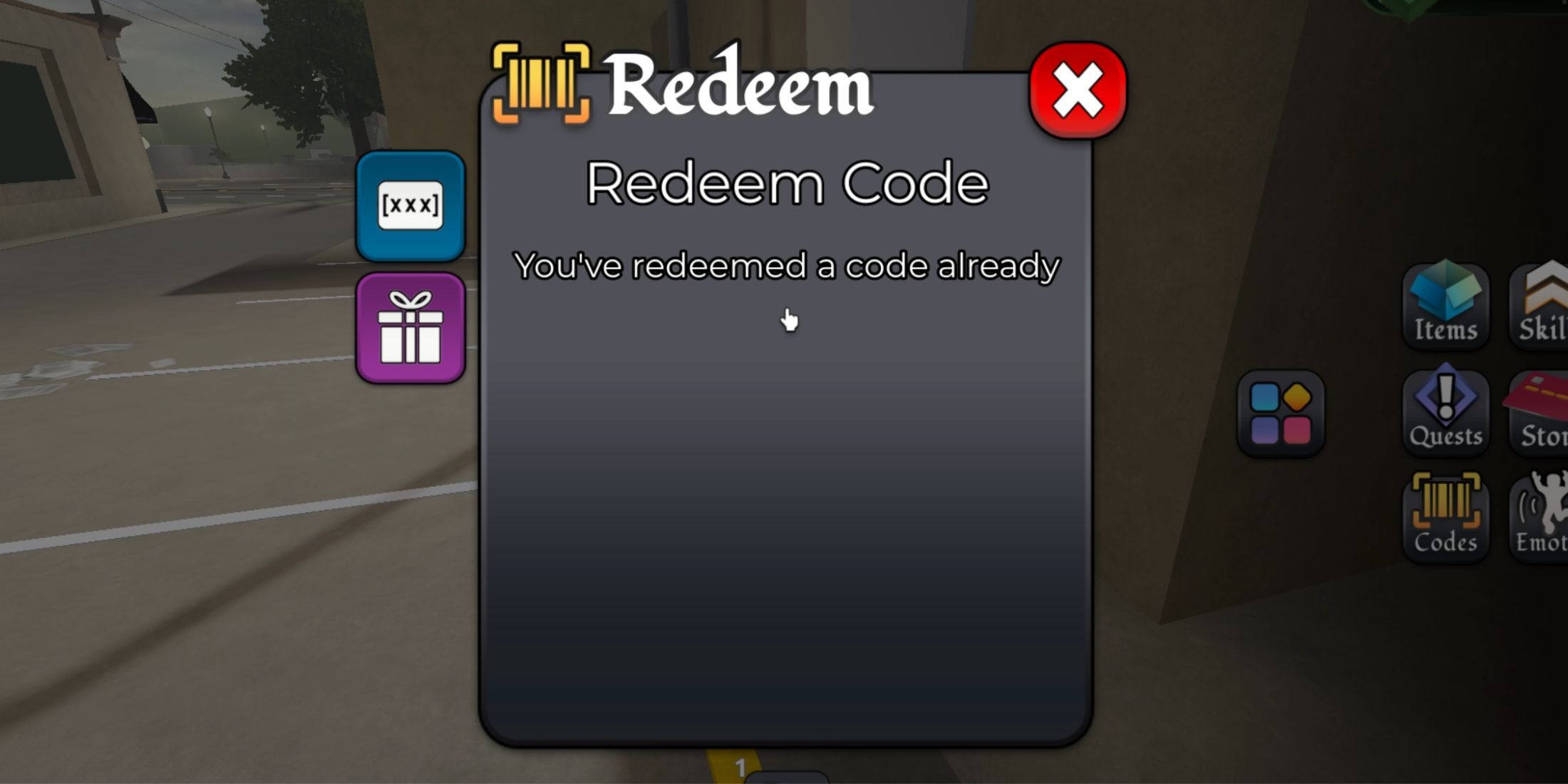 BlockSpin the codes tab