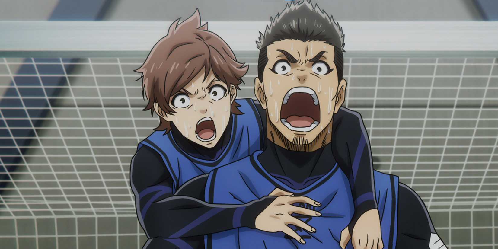 blue lock yudai celebrating