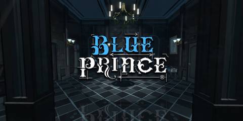 Blue Prince logo in a room