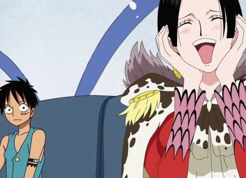 Boa Hancock fantasizes about marrying Luffy.