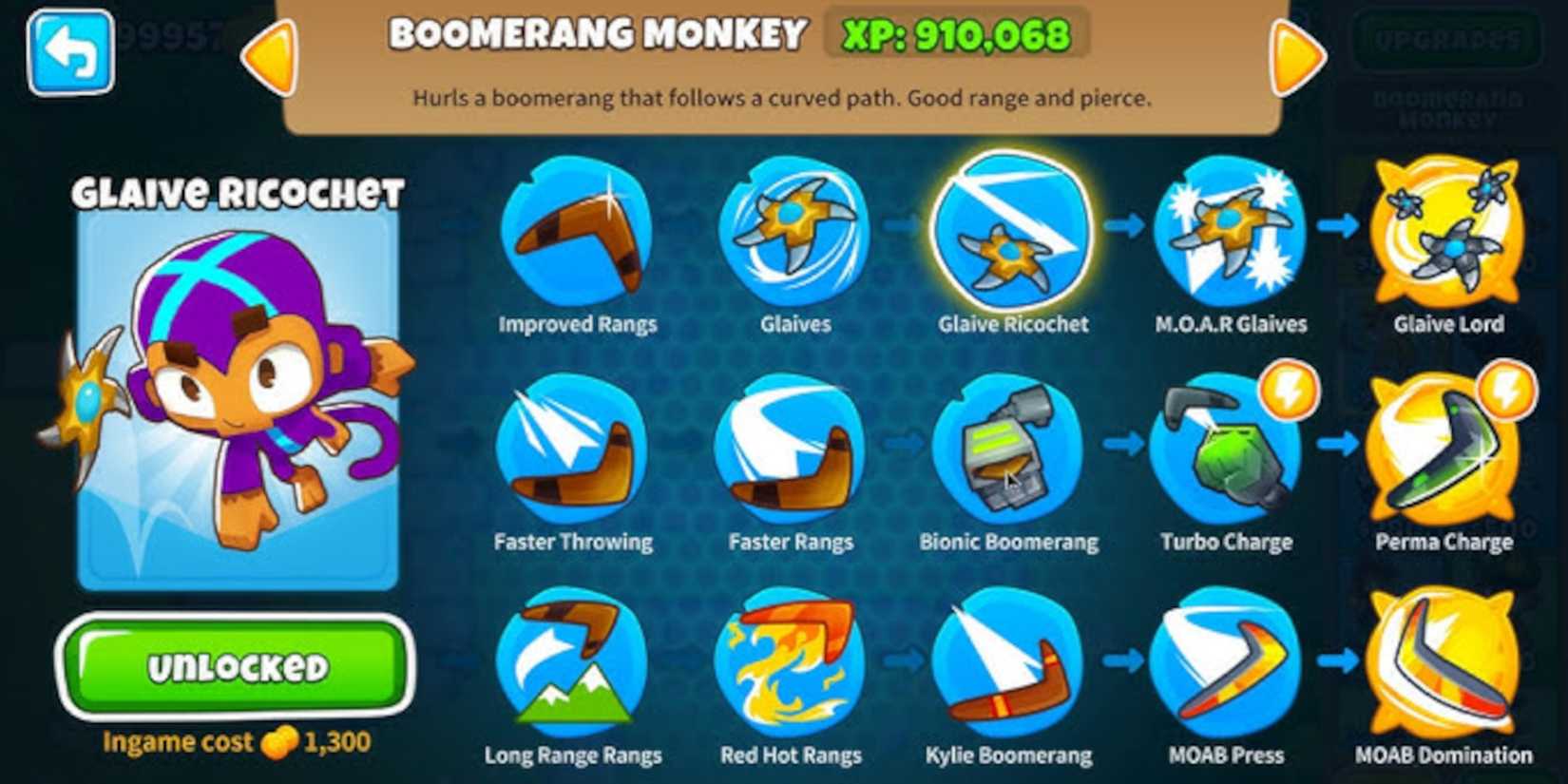 Boomerang Monkey In BTD6
