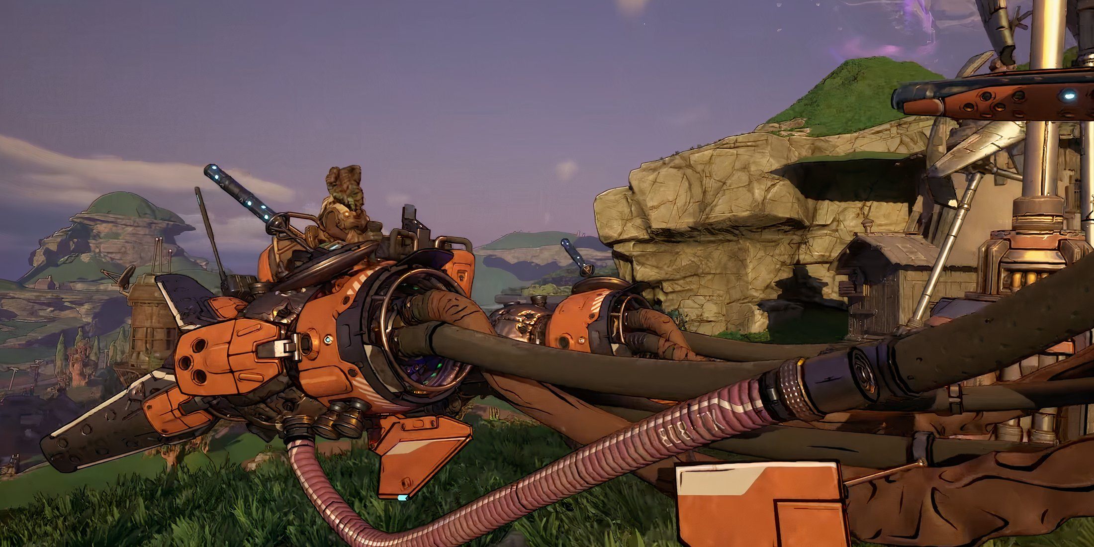 Borderlands 4 trailer screenshot hunter on hover bike