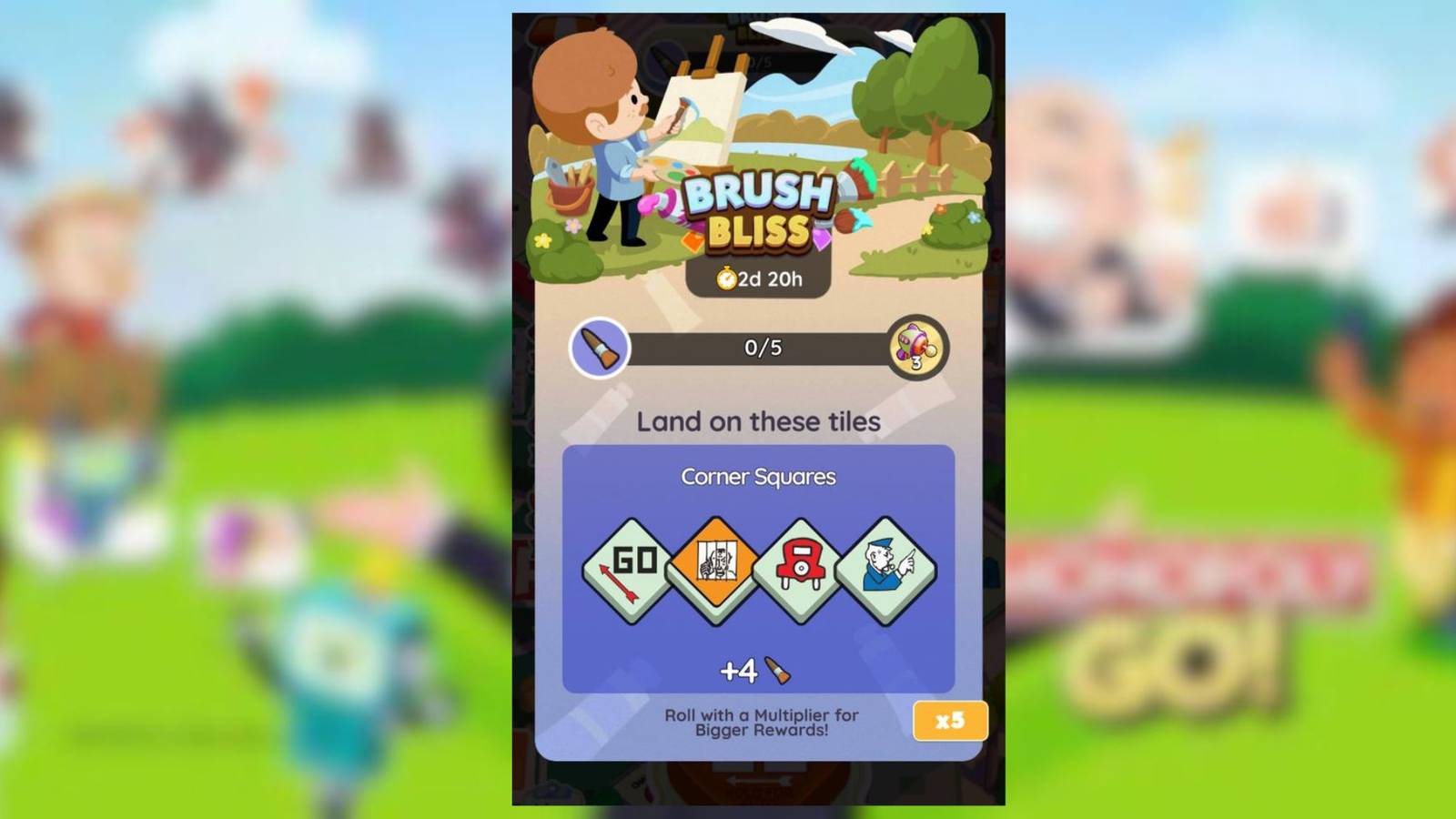 brush bliss monopoly go 