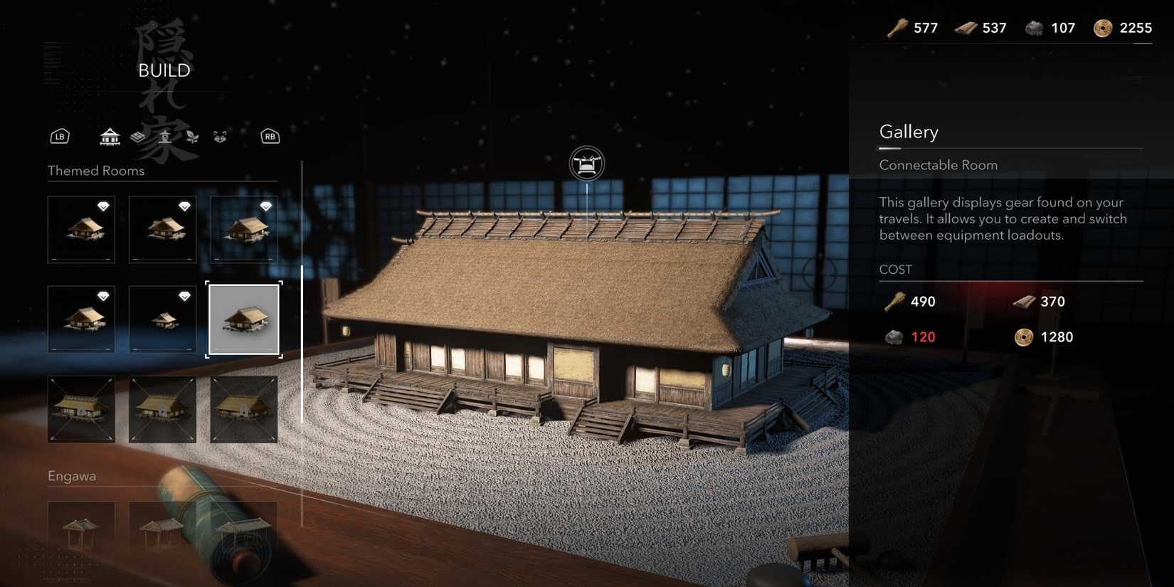 Building a Gallery In Hideout AC Shadows