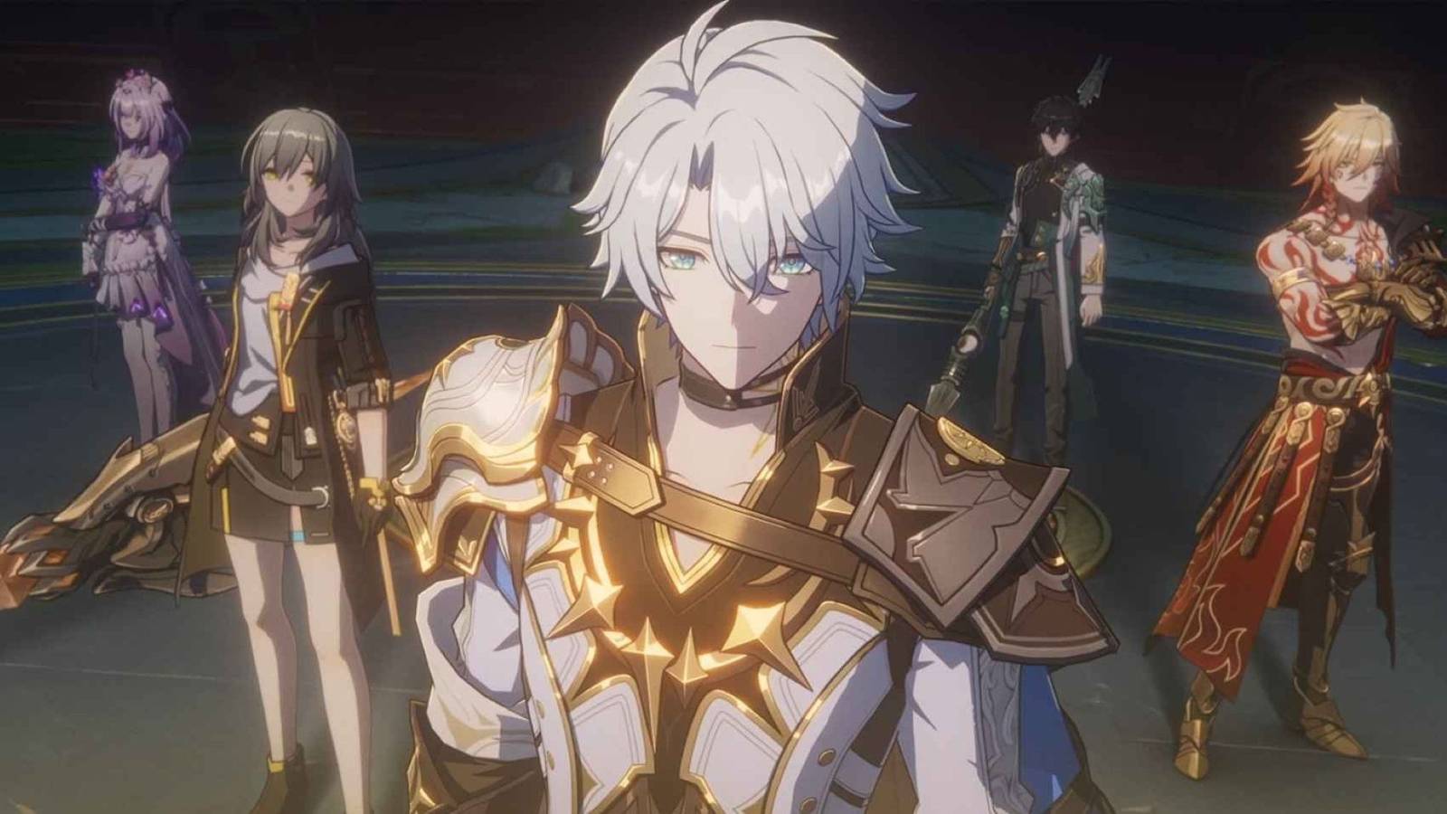 honkai star rail chrysos heirs with trailblazer and dan heng