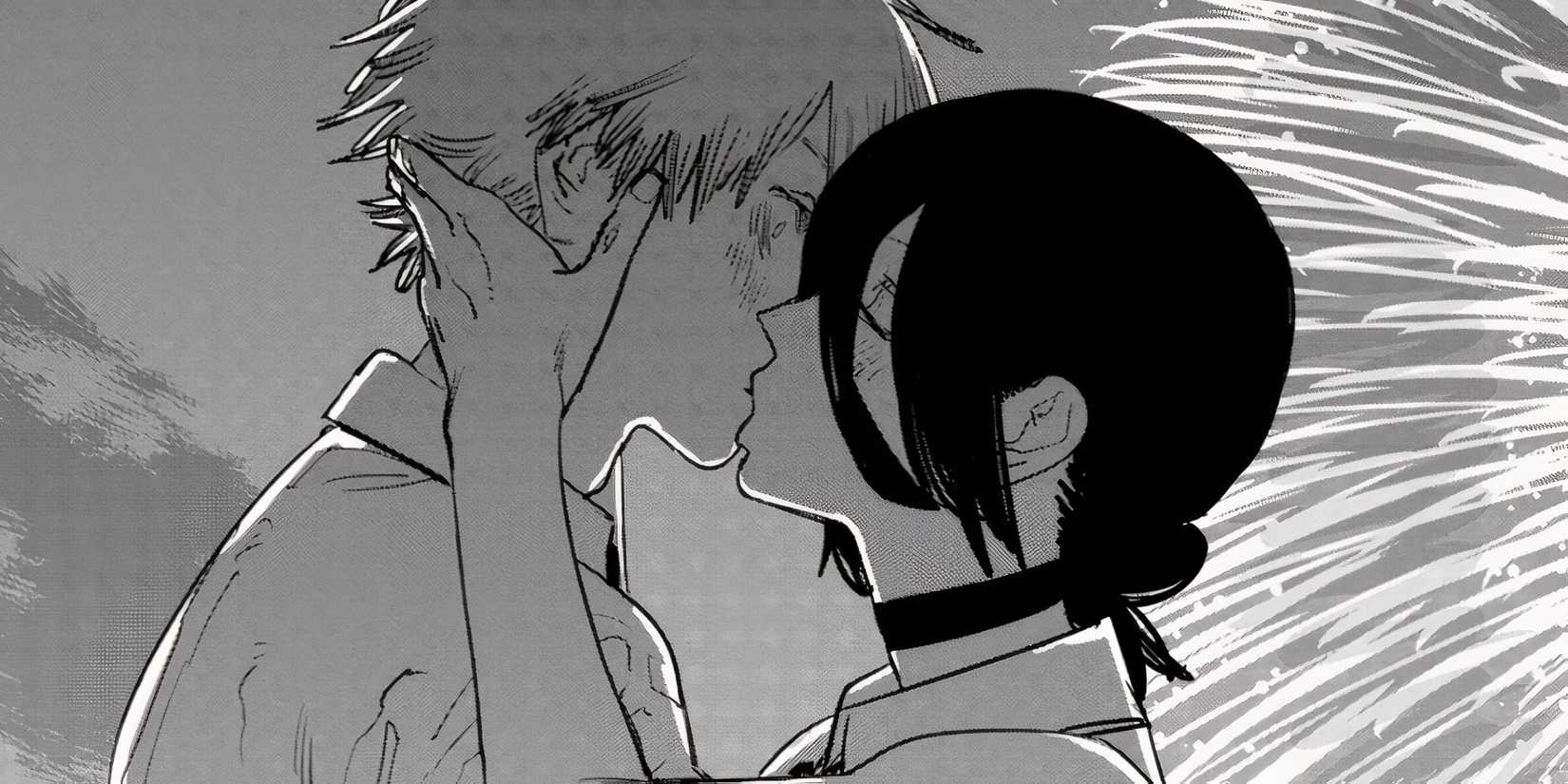 Denji dan Reze menunjukkan kasih sayang di Chainsaw Man