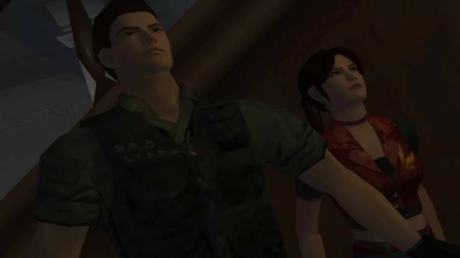 Claire and Chris Redfield in Resident Evil_ Code Veronica