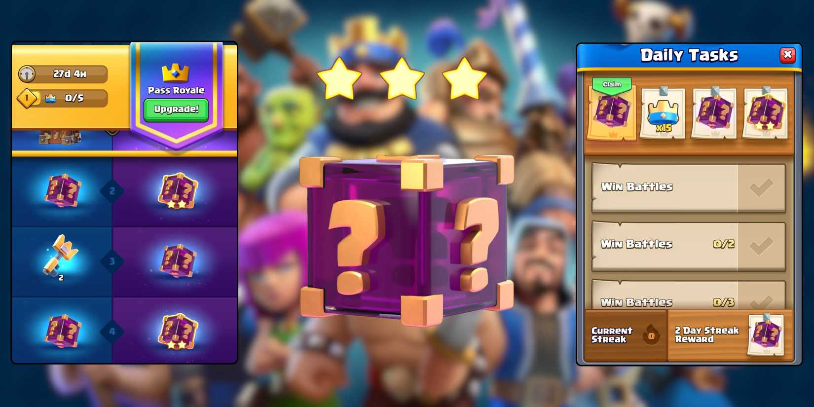 clash-royale-how-to-get-lucky-drops-pass-royale-daily-tasks
