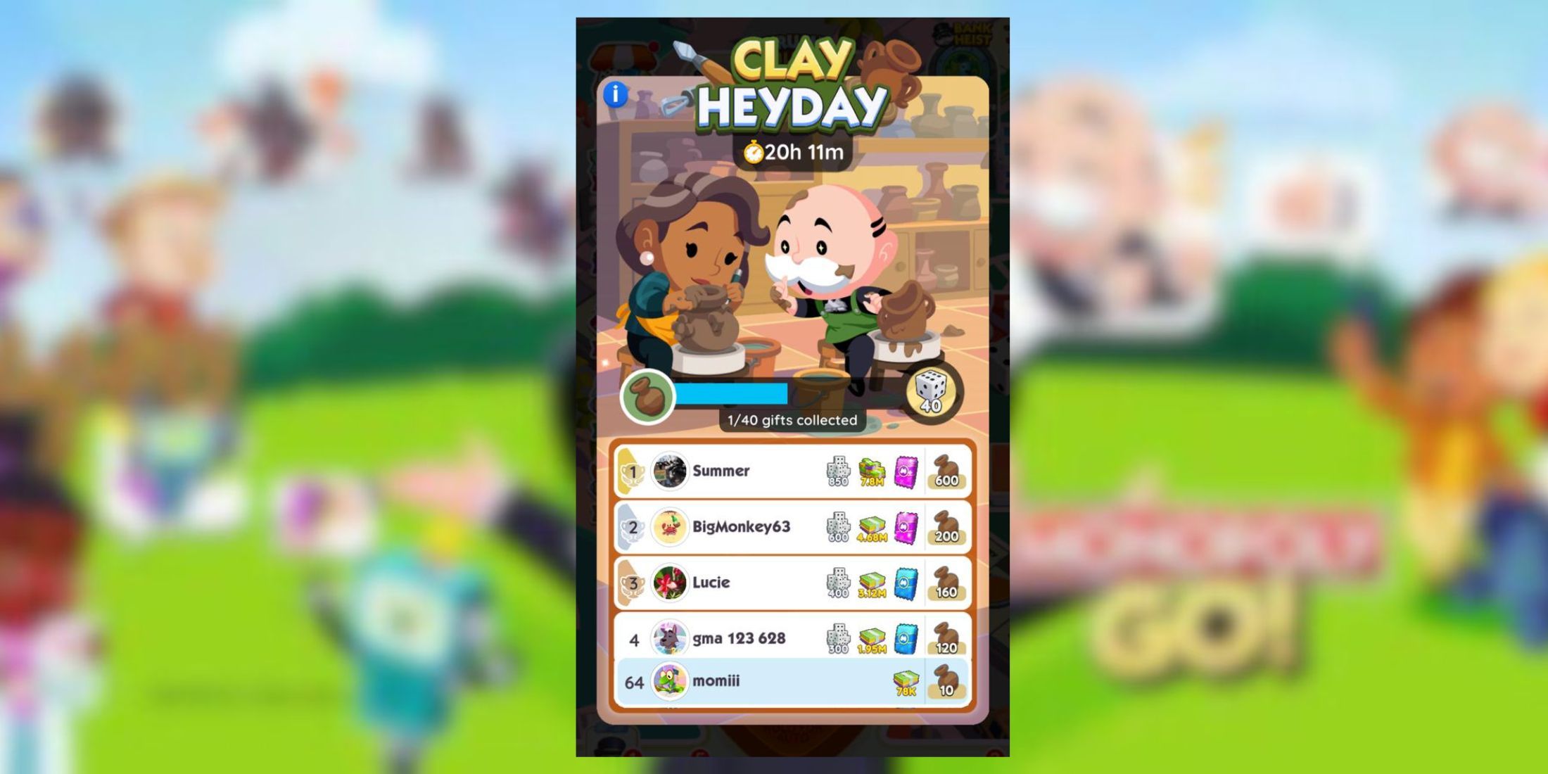 clay heyday monopoly go 