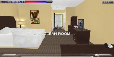 Cleaning a room in Hilton Garden Inn Ultimate Team Play