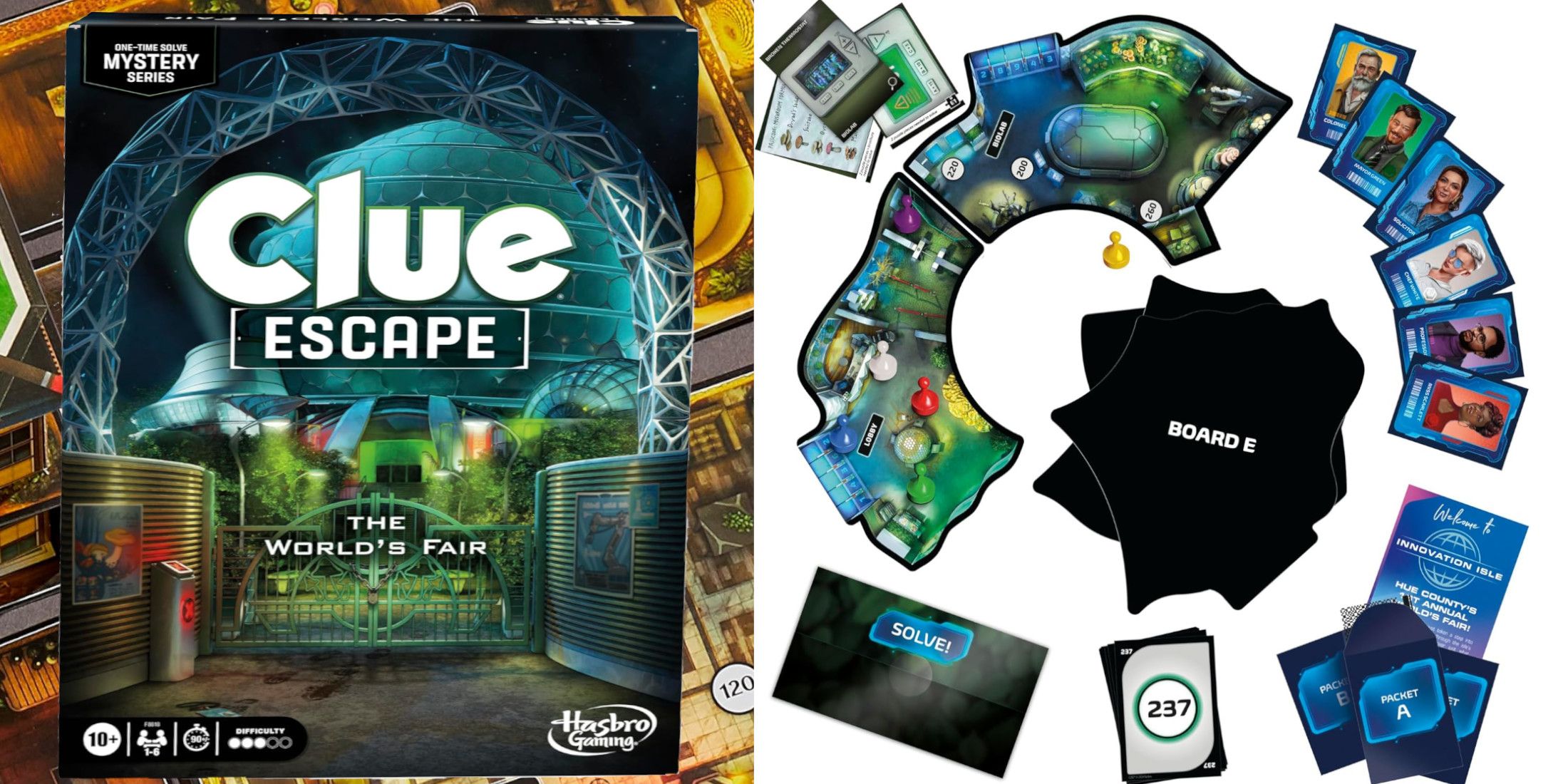 Clue Escape: The Illusionist’s Club Board Game, 1-Time Solve Escape Room Games