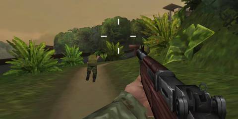 First level gameplay of Call of Duty: Black Ops on the DS